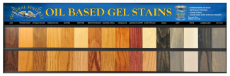 Oil Based Gel Stain POP Horizontal Board