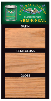 Arm-R-Seal Urethane Topcoat POP Sheen Board