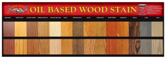 Oil Based Penetrating Wood Stain POP Horizontal Board