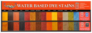 Water Based Dye Stain POP Horizontal Board