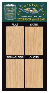 Exterior 450 Water Based Topcoat POP Sheen Board