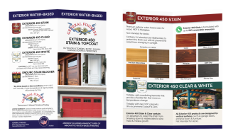 Exterior 450 Water Based Finishes Bifold Brochure