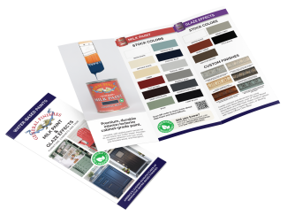 Milk Paint Glaze Effects Trifold Brochure
