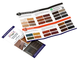 Water Based Wood Stain Dye Stain Trifold Brochure