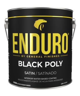 enduro water based polyurethane cabinet finish black semi-gloss
