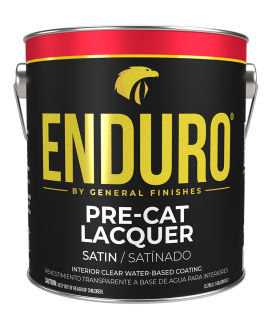General Finishes enduro pre-cat lacquer water based finish