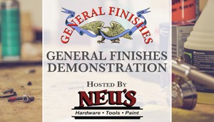 General Finishes Demonstration at Neu's Hardware Woodworking Show in Menomonee Falls, WI