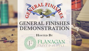 General Finishes Demo at Flanagan Paint & Supply's Contractor Appreciation Breakfast in Ellisville, MO on May 1, 2018