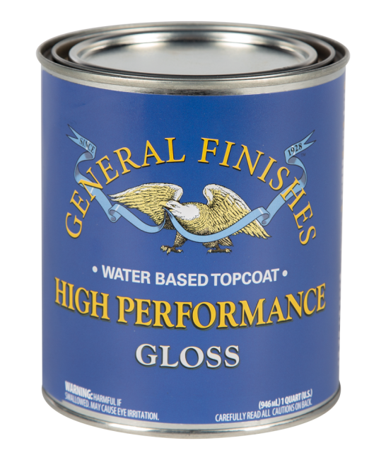 General Finishes Satin Water Based Topcoat High Performance, Quart