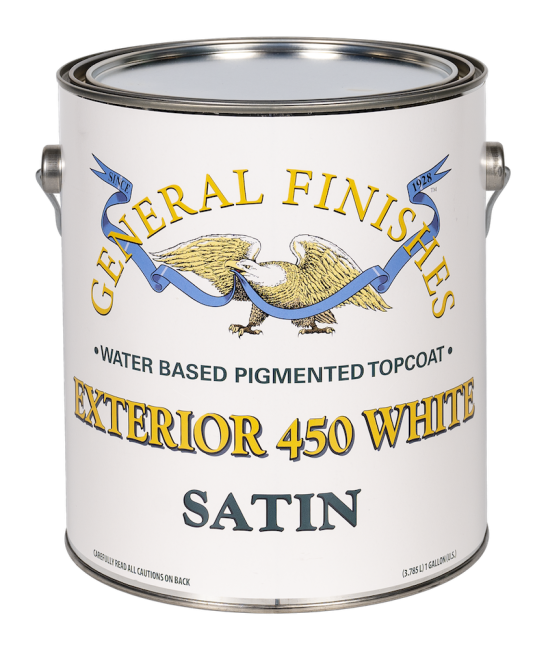 General Finishes Exterior 450 White Water Based Topcoat Topcoat