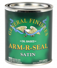 General Finishes Satin Arm-R-Seal Oil Based Topcoat, Quart