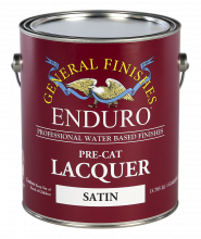General Finishes enduro pre-cat lacquer water based finish