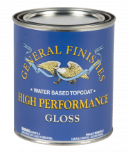 General Finishes Satin Water Based Topcoat High Performance, Quart