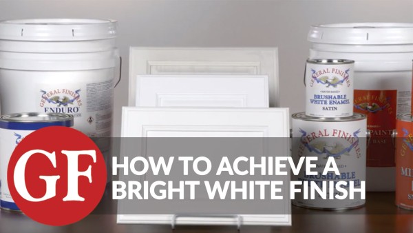 How To Achieve a Bright White Finish Video From General Finishes