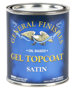General Finishes Satin Oil Based Gel Topcoat, Quart